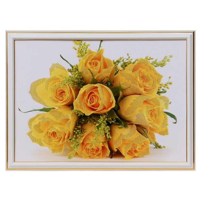 Картина "Букет жёлтых роз" 25х35(28,5х38,5) см 
Картина "Букет жёлтых роз" 25х35(28,5х38,5) см