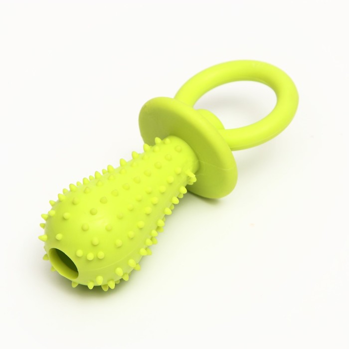 Игрушка жевательная "Соска", TPR, 10х3 см, салатовая
Игрушка жевательная "Соска", TPR, 10х3 см, салатовая