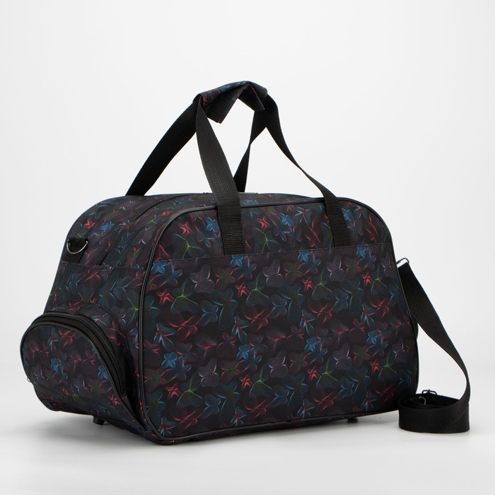 Сумка дорожная на молнии, 2 наружных кармана, длинный ремень, цвет чёрный
Сумка дорожная на молнии, 2 наружных кармана, длинный ремень, цвет чёрный