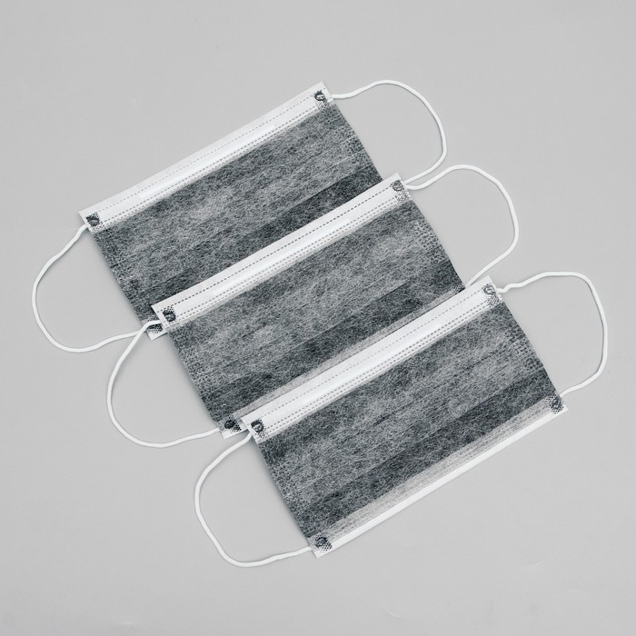 Маска 4-х слойная Safety, с угольным фильтром, темно-серая, 50 шт. в коробке
Маска 4-х слойная Safety, с угольным фильтром, темно-серая, 50 шт. в коробке