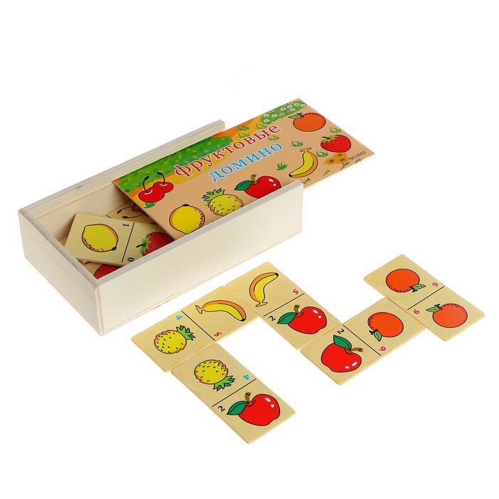Деревянная детская игра «Домино» МИКС 
Деревянная детская игра «Домино» МИКС