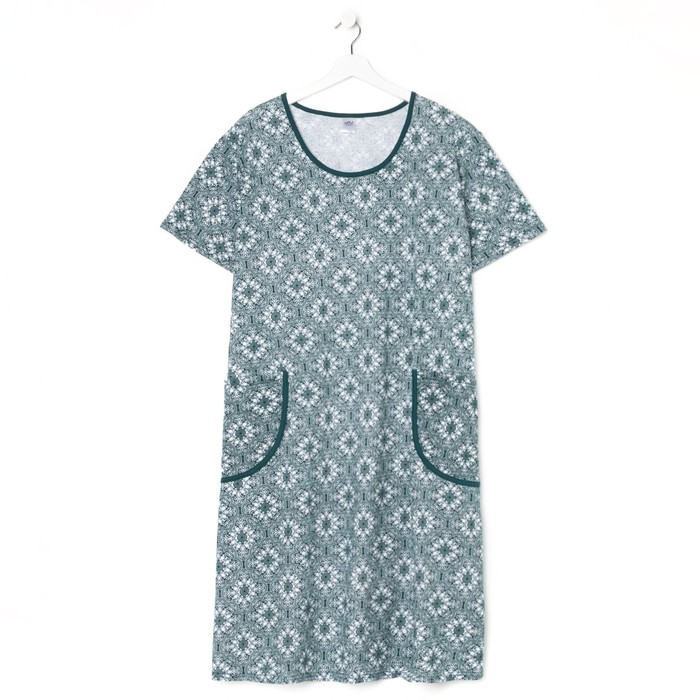 Ночная сорочка, цвет зелёный, размер 58
Ночная сорочка, цвет зелёный, размер 58