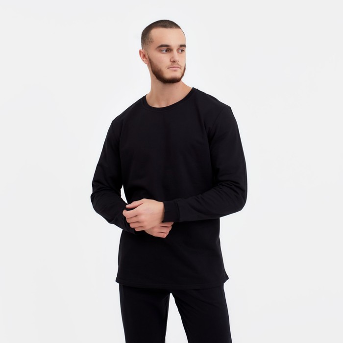Лонгслив мужской, цвет чёрный, размер 52
Лонгслив мужской, цвет чёрный, размер 52