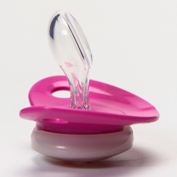 Соска-пустышка ортодонт., силикон, от 6 мес., NIGHT DAY, в контейнере «Мышка»