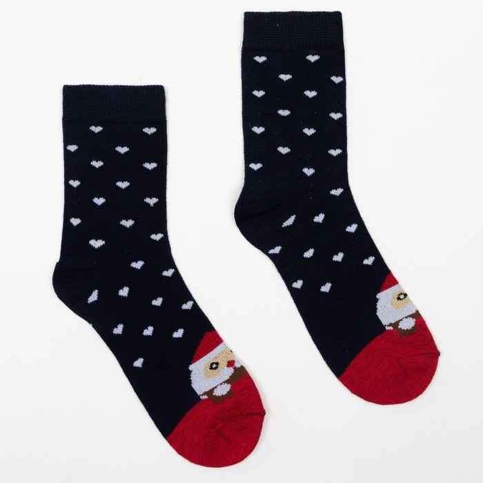 Носки детские, цвет синий/рис. Санта, размер 16-18
Носки детские, цвет синий/рис. Санта, размер 16-18