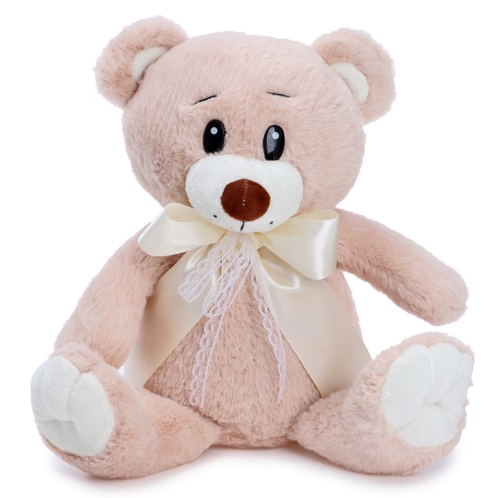 Мягкая игрушка «Медведь Ёрик с молочным атласным бантом», 28 см
Мягкая игрушка «Медведь Ёрик с молочным атласным бантом», 28 см