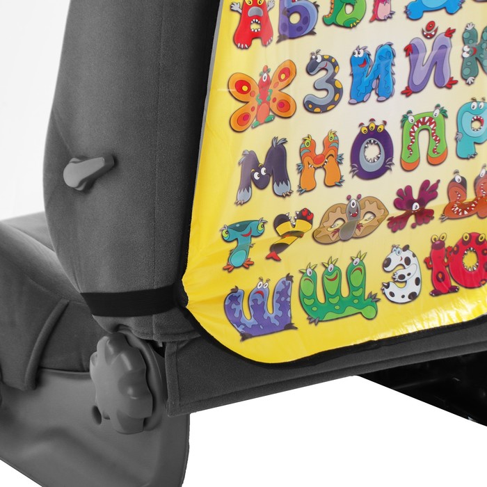фото Накидка на сиденье автомобильное cartage алфавит, пвх, 60 х 45 см, европодвес