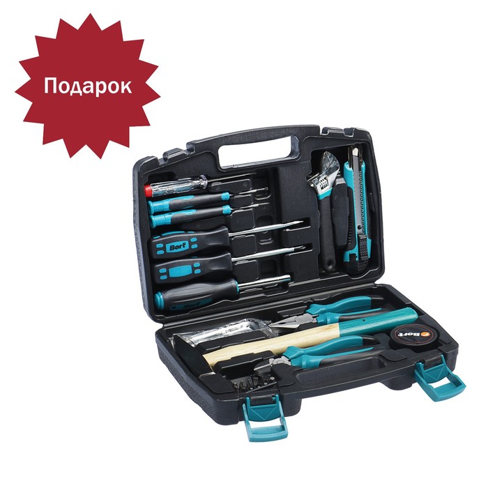 Набор ручного инструмента Bort BTK-32, 32 предмета, сталь CRV, кейс + ПОДАРОК 
Набор ручного инструмента Bort BTK-32, 32 предмета, сталь CRV, кейс + ПОДАРОК