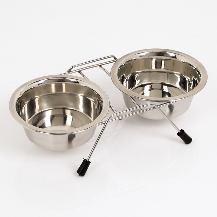 Набор из 2 мисок на подставке, 2 х 350 мл
Набор из 2 мисок на подставке, 2 х 350 мл