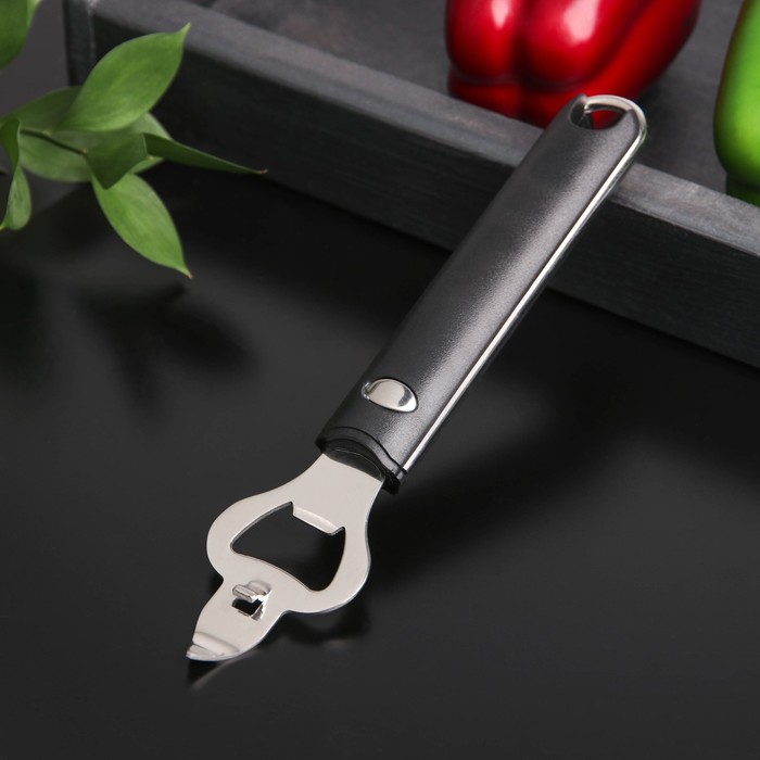 Открывалка Bonjo, 7×4,5 см, нержавеющая сталь, цвет чёрный
Открывалка Bonjo, 7×4,5 см, нержавеющая сталь, цвет чёрный