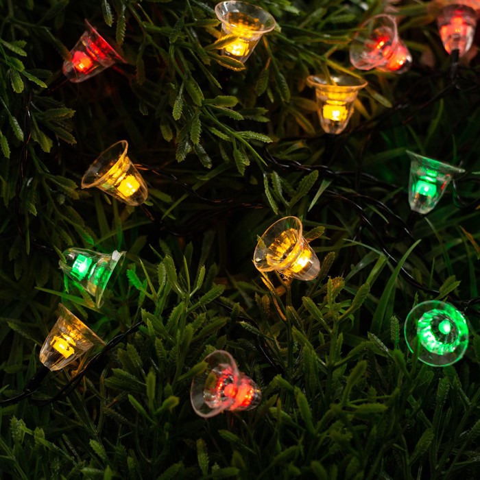 Гирлянда «Нить» 4.5 м с насадками «Колокольчики», IP44, тёмная нить, 30 LED, свечение красное/жёлтое/зелёное, 2 режима, солнечная батарея
Гирлянда «Нить» 4.5 м с насадками «Колокольчики», IP44, тёмная нить, 30 LED, свечение красное/жёлтое/зелёное, 2 режима, солнечная батарея