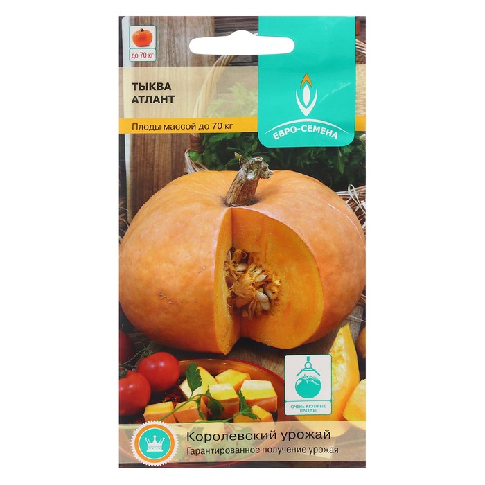 Семена Тыква "Евро-семена" "Атлант", цв/п, 5 шт.
Семена Тыква "Евро-семена" "Атлант", цв/п, 5 шт.