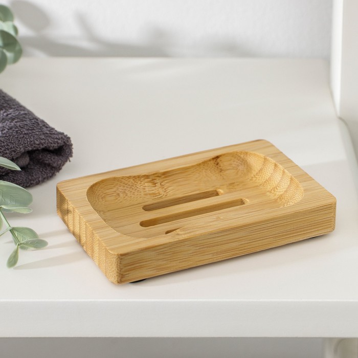 Мыльница бамбуковая, 1,2×11×7 см
Мыльница бамбуковая, 1,2×11×7 см