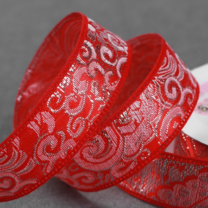 Лента декоративная «Жаккард», 25 мм, 9 ± 0,5 м, цвет красный
Лента декоративная «Жаккард», 25 мм, 9 ± 0,5 м, цвет красный
