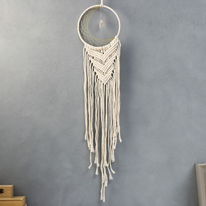 Ловец снов "Макраме - Месяц с кристаллом " 85х18 см
Ловец снов "Макраме - Месяц с кристаллом " 85х18 см