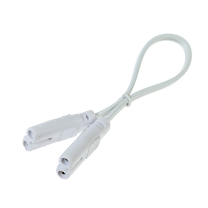 Провод соединительный для светильников, разъем L/N, 20 см, белый
Провод соединительный для светильников, разъем L/N, 20 см, белый