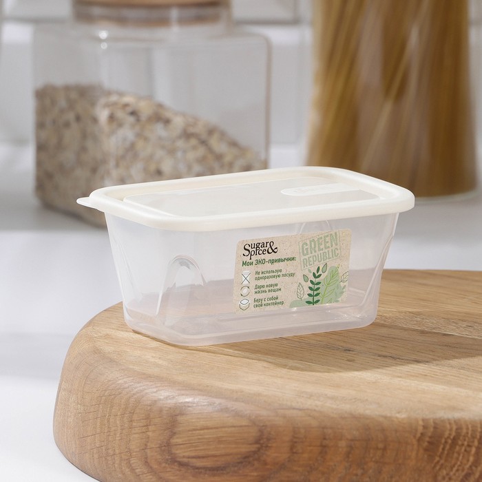 Контейнер пищевой Green Republic, 200 мл, цвет лён
Контейнер пищевой Green Republic, 200 мл, цвет лён