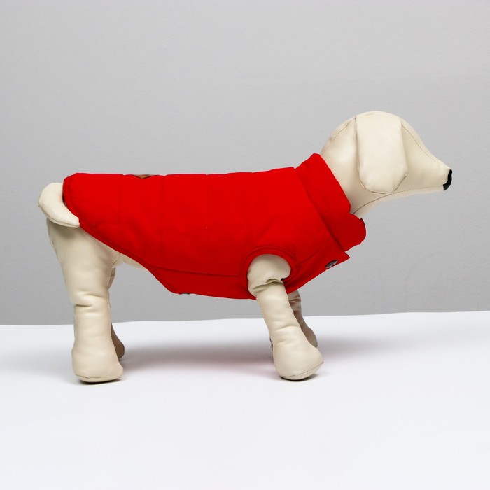 фото Куртка для собак, s (дс 20 см, ош 23 см, ог 32 см), красная
