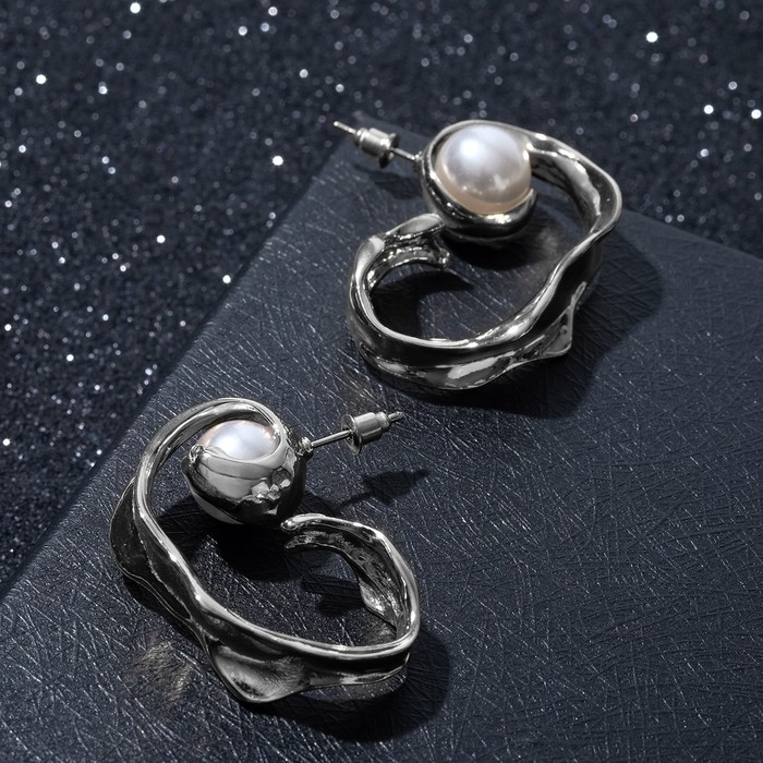 Серьги с жемчугом "Сокровище" раковинка, цвет белый в серебре
Серьги с жемчугом "Сокровище" раковинка, цвет белый в серебре