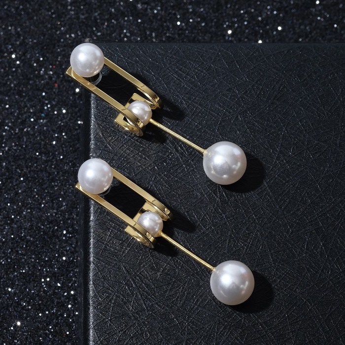 Серьги с жемчугом "Крючок", цвет белый в золоте
Серьги с жемчугом "Крючок", цвет белый в золоте