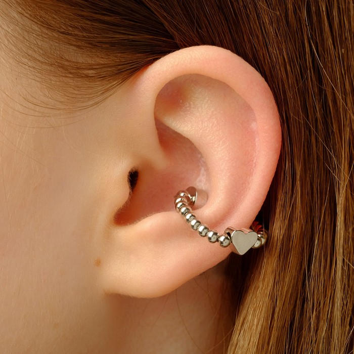 Серьга "Каффа" на магните, сердце, цвет серебро
Серьга "Каффа" на магните, сердце, цвет серебро