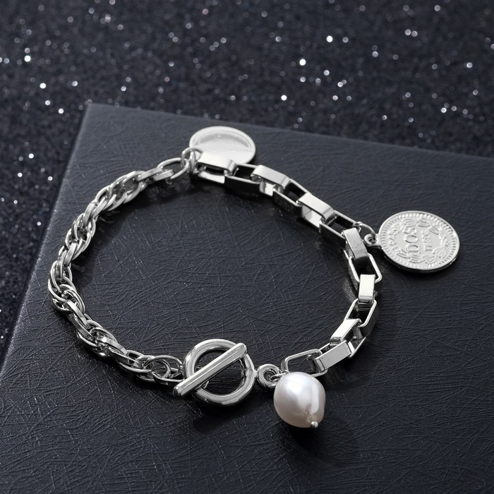 Браслет жемчуг "Цепь" неформальная, цвет белый в серебре, 20см
Браслет жемчуг "Цепь" неформальная, цвет белый в серебре, 20см