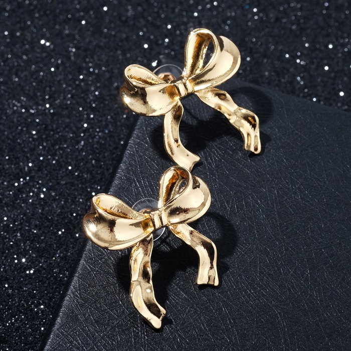 Серьги "Бантики" милость, цвет золото
Серьги "Бантики" милость, цвет золото