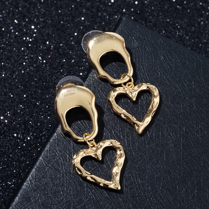 Серьги "Сердца" с овалами, цвет золото
Серьги "Сердца" с овалами, цвет золото