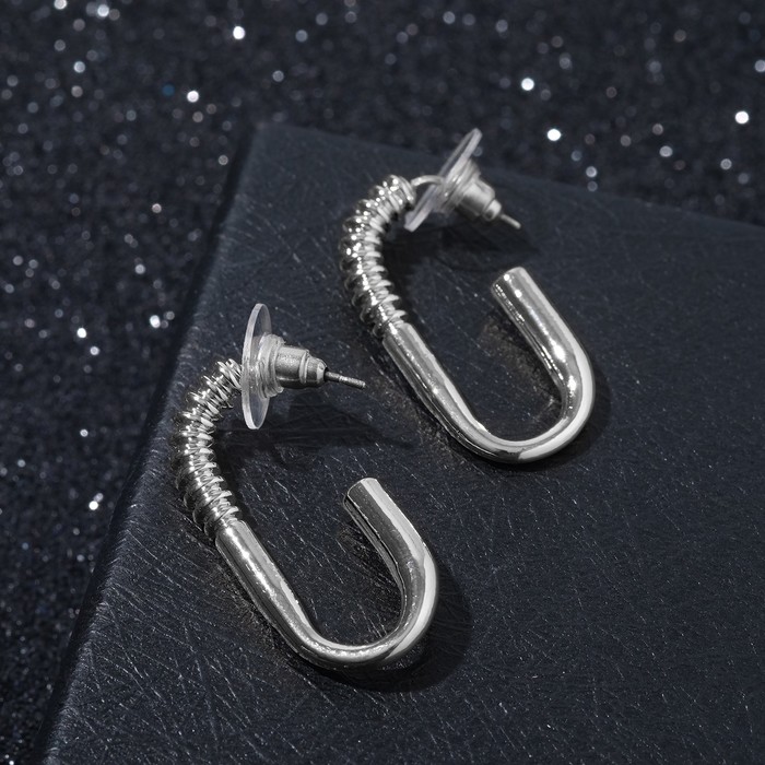 Серьги "Резьба" овал, цвет серебро
Серьги "Резьба" овал, цвет серебро