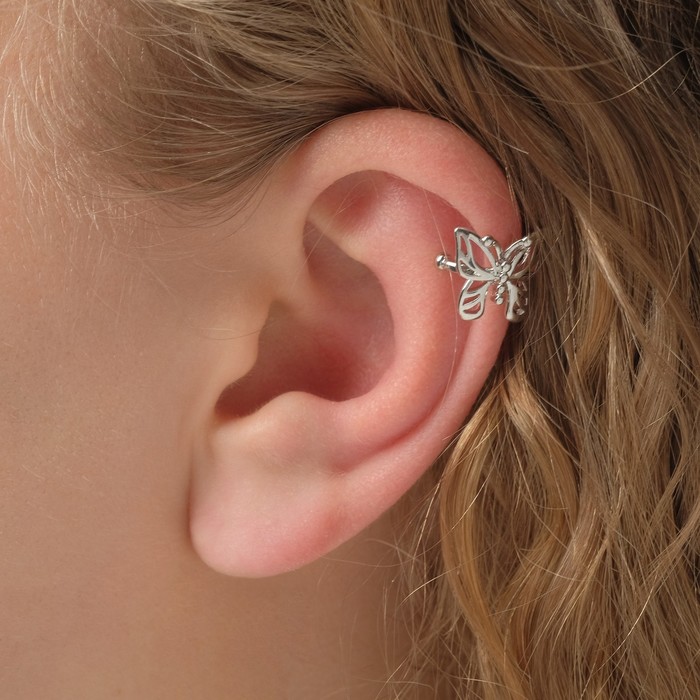 Серьга "Каффа" бабочка контур, цвет серебро
Серьга "Каффа" бабочка контур, цвет серебро