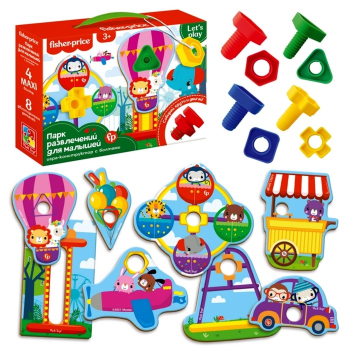 Игра-конструктор с болтами «Парк развлечений»
Игра-конструктор с болтами «Парк развлечений»