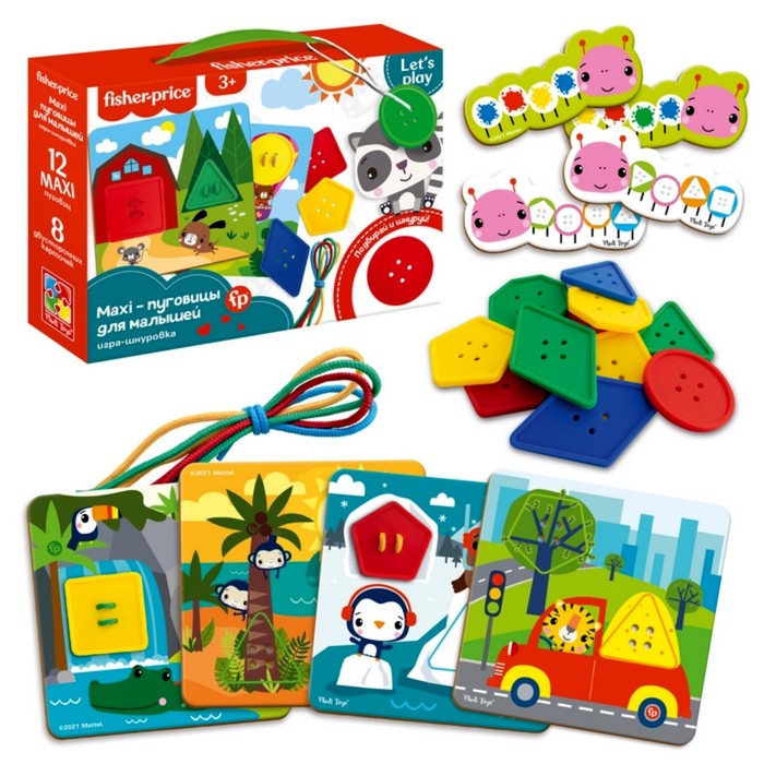 Игра-шнуровка «Maxi-пуговицы»
Игра-шнуровка «Maxi-пуговицы»