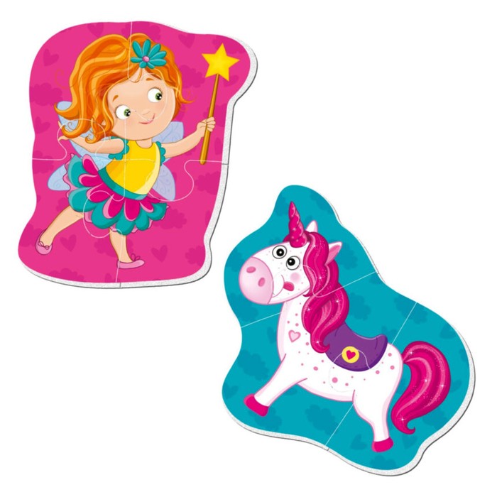 Мягкий магнитный пазл «Фея и единорог», 2 картинки, 7 элементов
Мягкий магнитный пазл «Фея и единорог», 2 картинки, 7 элементов