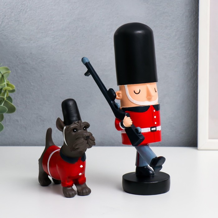 Сувенир полистоун "Щелкунчик и терьер" набор 2 шт красно-синий 11,5х3,5х12 20,5х8х7 см
Сувенир полистоун "Щелкунчик и терьер" набор 2 шт красно-синий 11,5х3,5х12 20,5х8х7 см