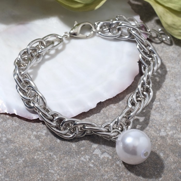 Браслет жемчуг "Цепь" бусина 16, цвет белый в серебро, 19см
Браслет жемчуг "Цепь" бусина 16, цвет белый в серебро, 19см