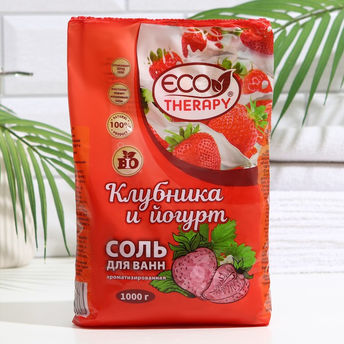 Соль для ванн ароматизированная Экотерапия, Клубника и йогурт 1кг
Соль для ванн ароматизированная Экотерапия, Клубника и йогурт 1кг