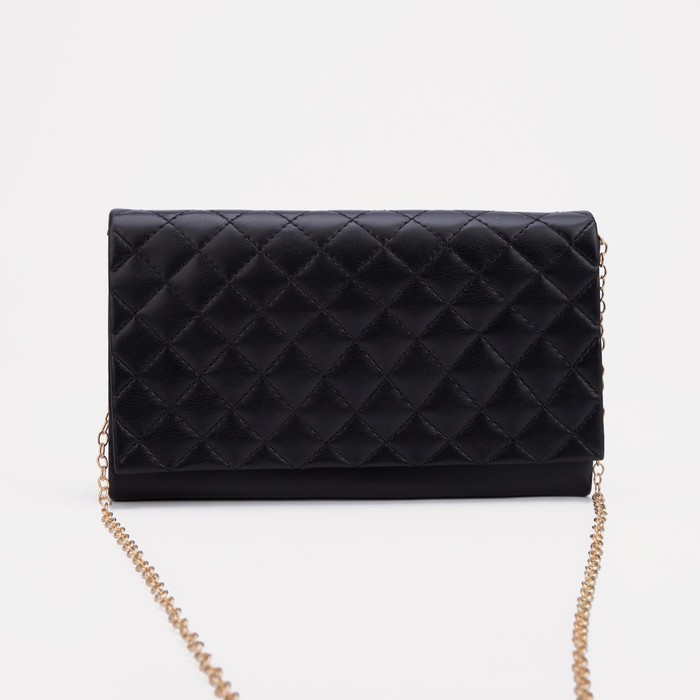 Сумка-клатч, отдел на клапане, цвет черный
Сумка-клатч, отдел на клапане, цвет черный
