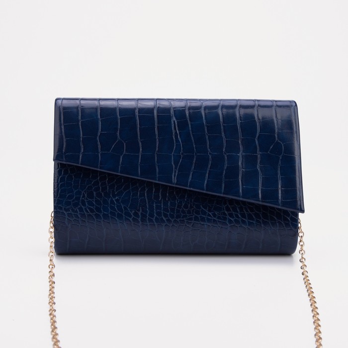 Сумка-клатч, отдел на клапане, цвет синий
Сумка-клатч, отдел на клапане, цвет синий