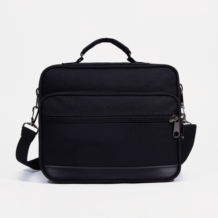 Сумка мужская, 2 отдела на молнии, 2 наружных кармана, длинный ремень, цвет чёрный
Сумка мужская, 2 отдела на молнии, 2 наружных кармана, длинный ремень, цвет чёрный