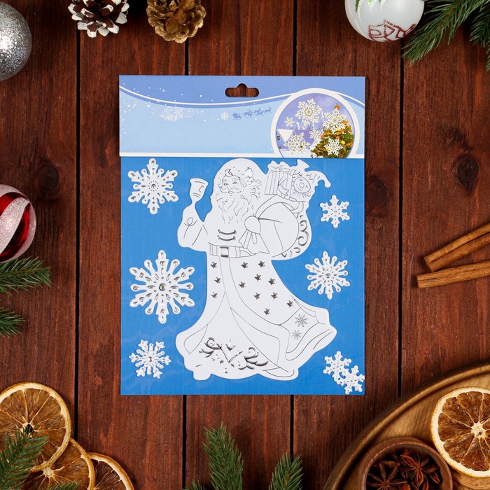 Наклейки на окна "Новогодние" Дед Мороз, 24 х 18 см
Наклейки на окна "Новогодние" Дед Мороз, 24 х 18 см