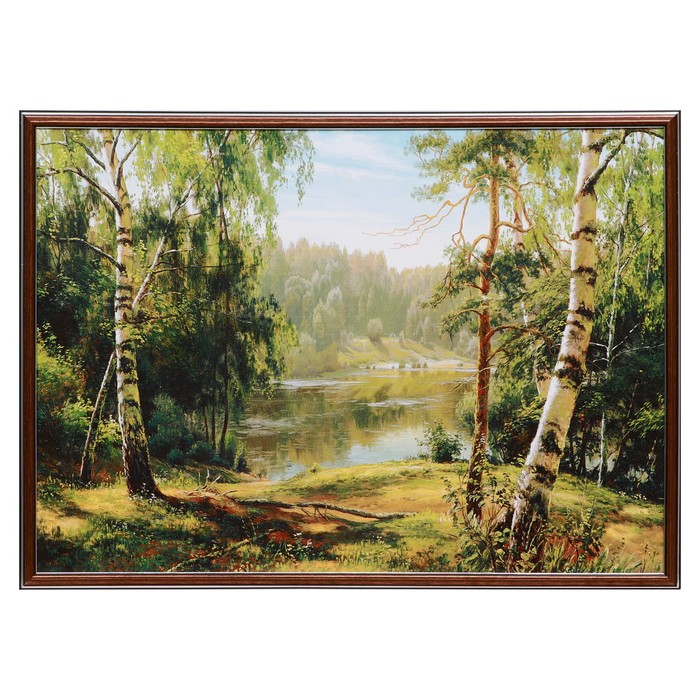 Картина "Озеро в лесу" 50х70(73х53) см
Картина "Озеро в лесу" 50х70(73х53) см