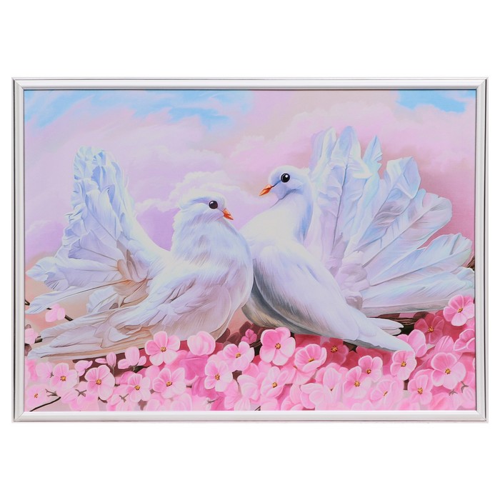 Картина "Голубки" 50х70(73х53) см 
Картина "Голубки" 50х70(73х53) см