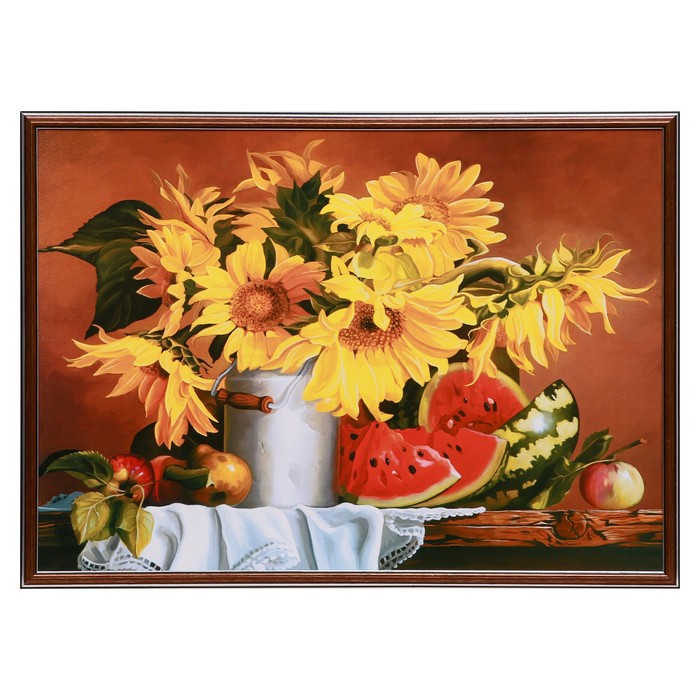 Картина "Букет подсолнухов" 50х70(53х73)см
Картина "Букет подсолнухов" 50х70(53х73)см