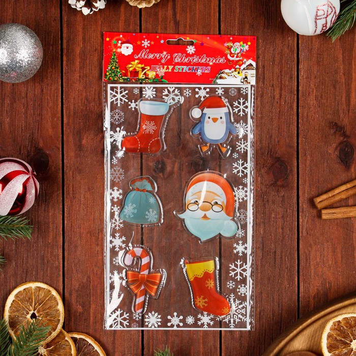 Наклейки на окна "Новогодние" Дед Мороз, подарки, 15 х 25 см
Наклейки на окна "Новогодние" Дед Мороз, подарки, 15 х 25 см