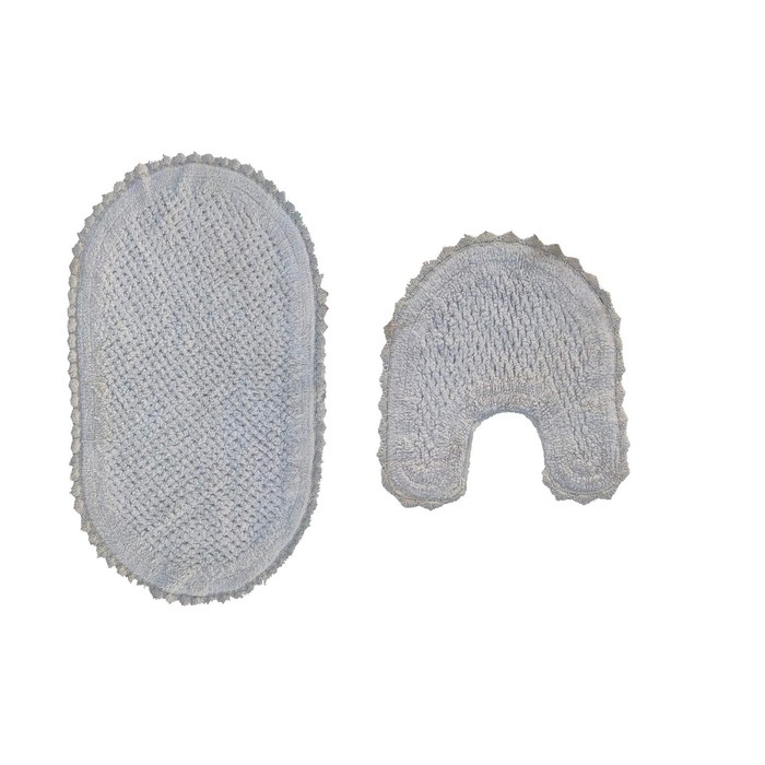 Набор ковриков для ванной Hanna, 60х100 и 50х50 см, цвет серо-голубой
Набор ковриков для ванной Hanna, 60х100 и 50х50 см, цвет серо-голубой