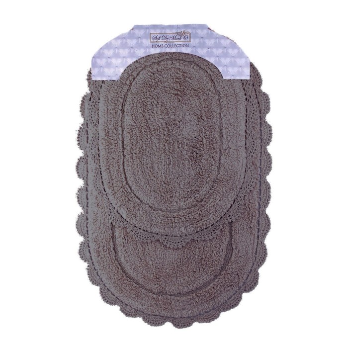 Набор ковриков для ванной Melinda, 60х100 и 50х70 см, цвет мокко
Набор ковриков для ванной Melinda, 60х100 и 50х70 см, цвет мокко