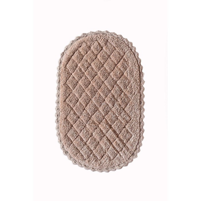 Коврик для ванной Florence, 60х100 см, цвет пудра 
Коврик для ванной Florence, 60х100 см, цвет пудра