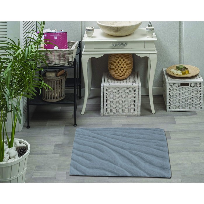 Коврик для ванной Morgana, 60х100 см, цвет серый
Коврик для ванной Morgana, 60х100 см, цвет серый