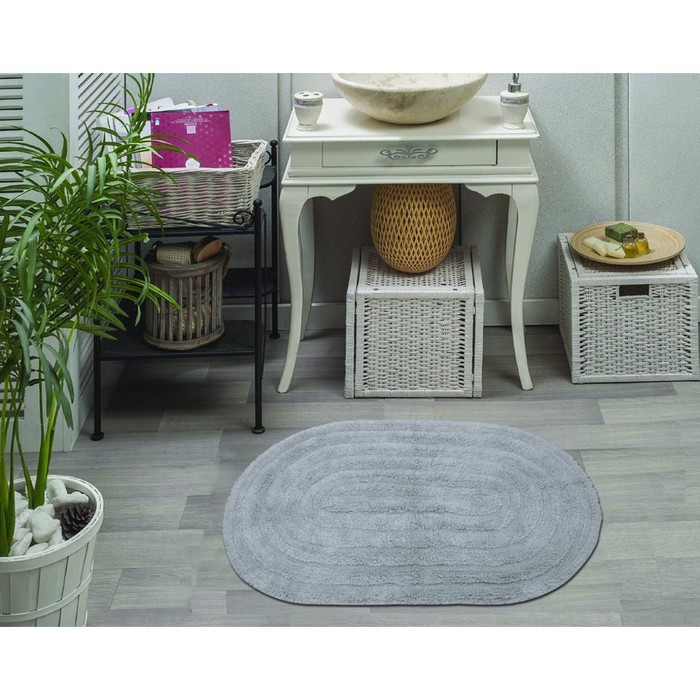 Коврик для ванной Nikolett, 60х100 см, цвет серый
Коврик для ванной Nikolett, 60х100 см, цвет серый