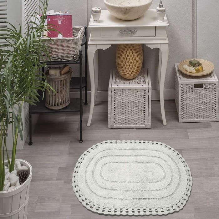 Коврик для ванной Yana, 50х70 см, цвет крем
Коврик для ванной Yana, 50х70 см, цвет крем